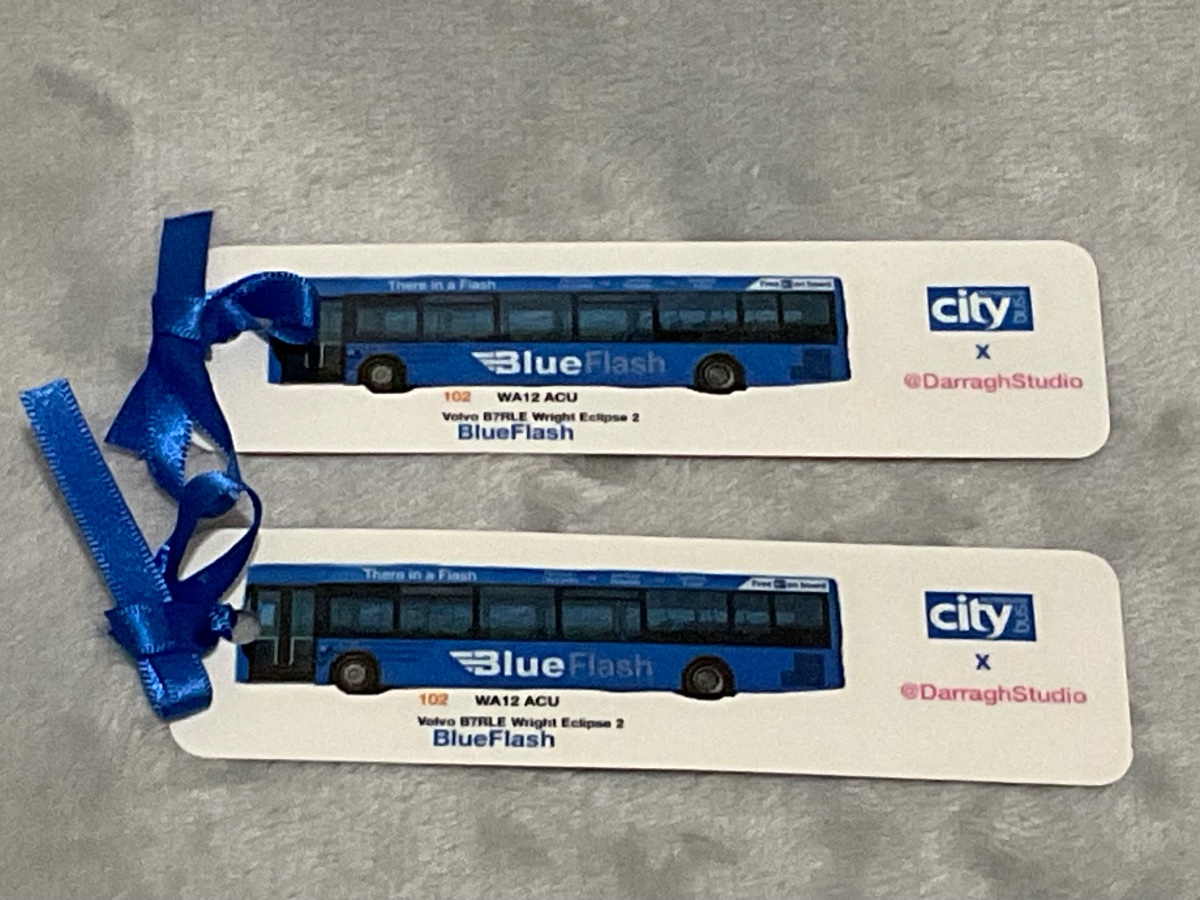 Plymouth Citybus BlueFlash Bookmark (Laminated)