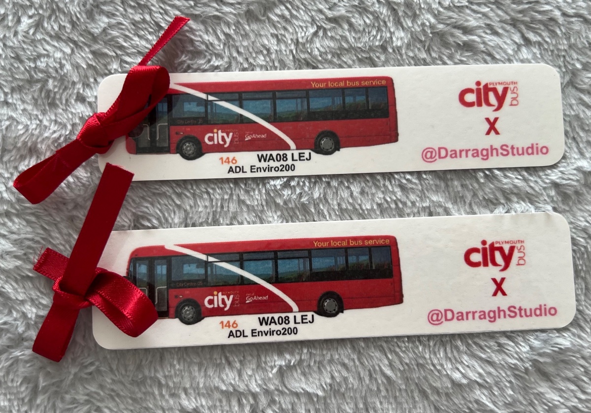 Plymouth Citybus (fleet 146) Enviro 200 Bookmarks (Laminated)
