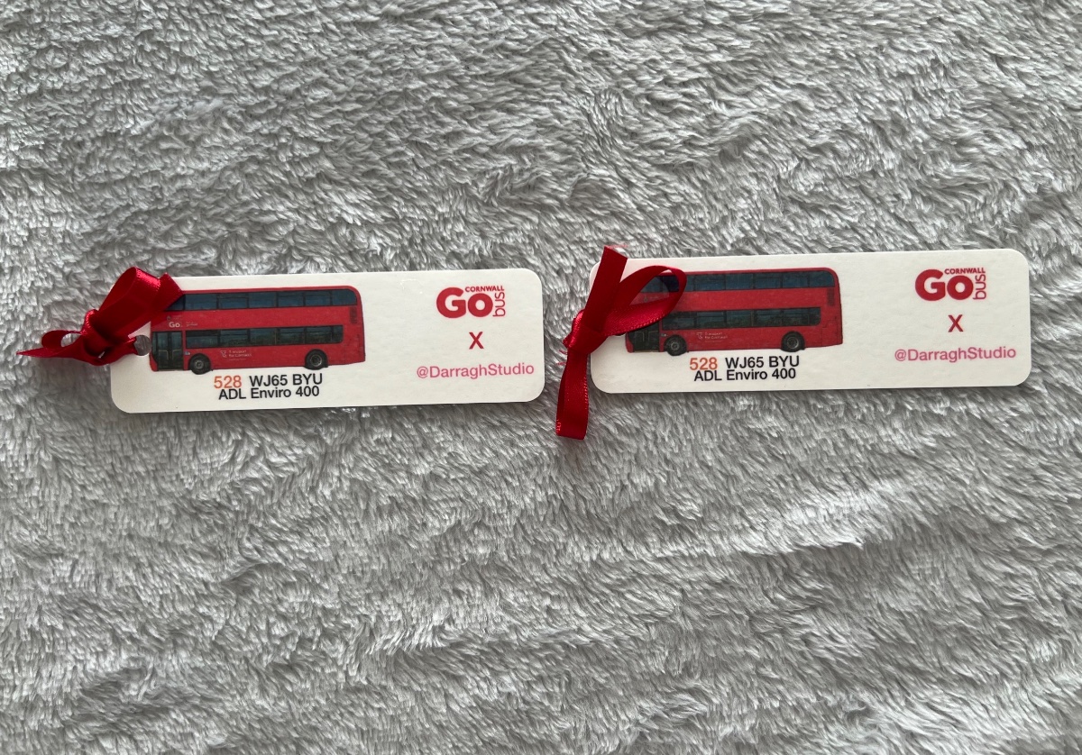 Go Cornwall Bus Enviro 400 Bookmarks (Laminated)