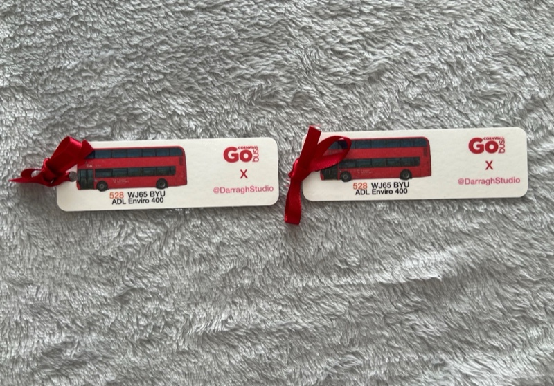 Go Cornwall Bus Enviro 400 Bookmarks (Laminated)