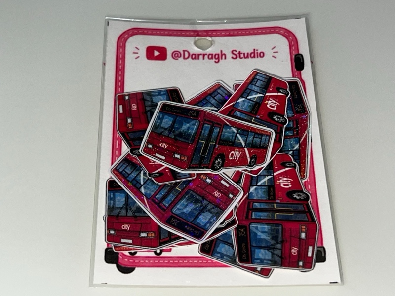 Plymouth Citybus Dennis Dart MPD LX05s Stickers Pack (Normals, Water resistance, Star Holograms)