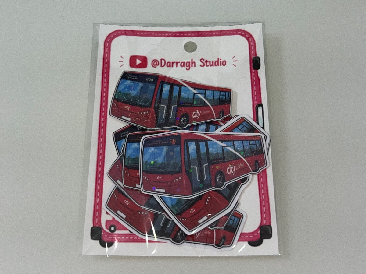 Plymouth Citybus Enviro200 WJ65s Stickers Pack Swoop livery (Normals, Water resistance & Star Holograms)