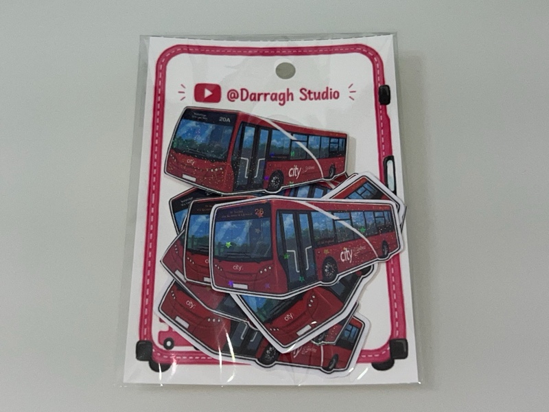 Plymouth Citybus Enviro200 WJ65s Stickers Pack Swoop livery (Normals, Water resistance & Star Holograms)