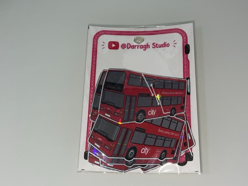 Plymouth Citybus Scania Omnidekka N94UD Bus Stickers Pack (Normals, Water reesistance & Star Holograms)