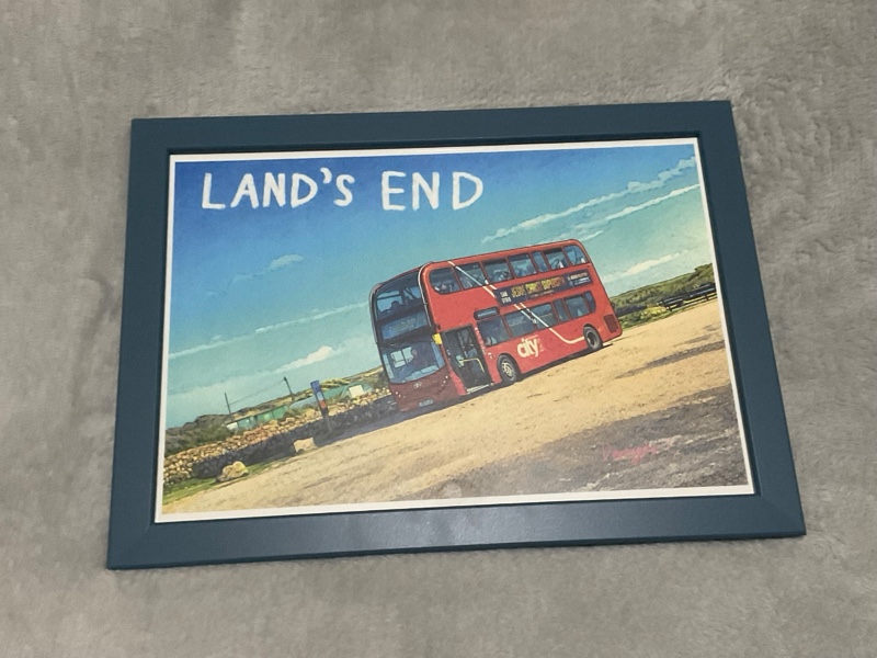 Plymouth Citybus 4008 in Land’s End A4 Framed print
