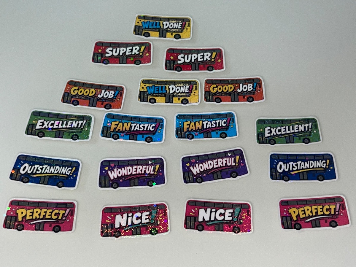 Superstar Enviro400 Bus Stickers Pack (Star Holograms)
