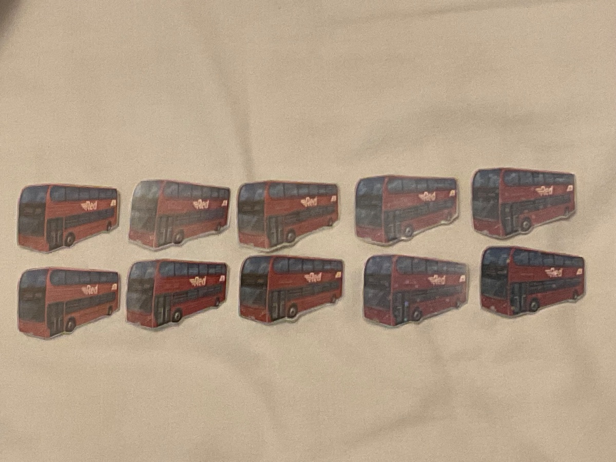 Plymouth Citybus Red Flash sticker pack (normals, water resistances, holograms